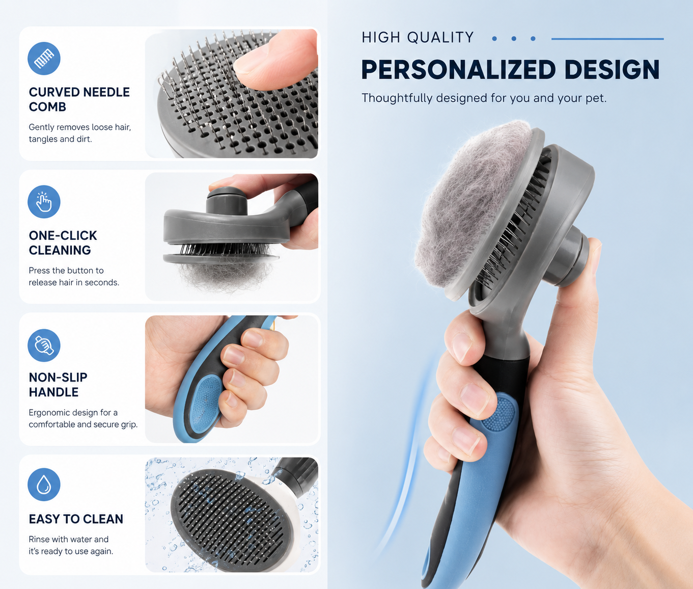 Pet Combs Automatically Remove Hair And Comb Dogs
