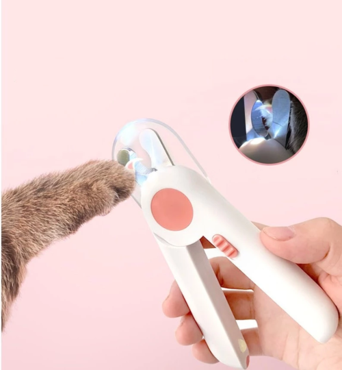 Pet Nail Scissors LED Nail Clipper Trimmer
